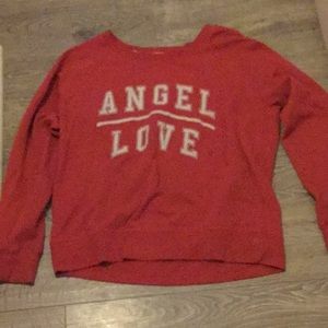 Light red angel love sweater by Victoria secret